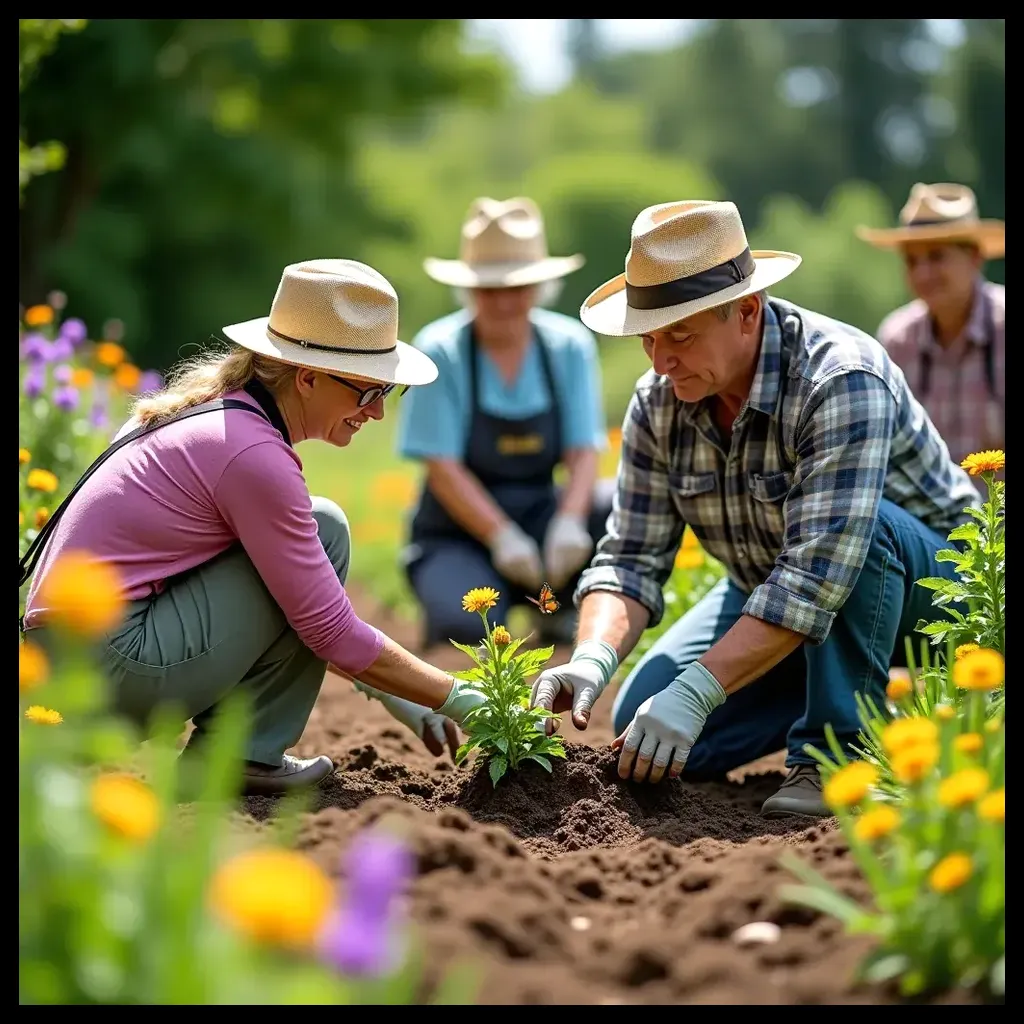 Seniorzy biorą udział w zajęciach jogi na świeżym powietrzu.